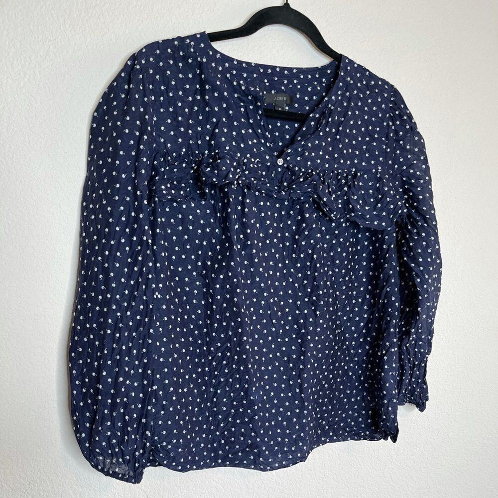 J crew printed long sleeve